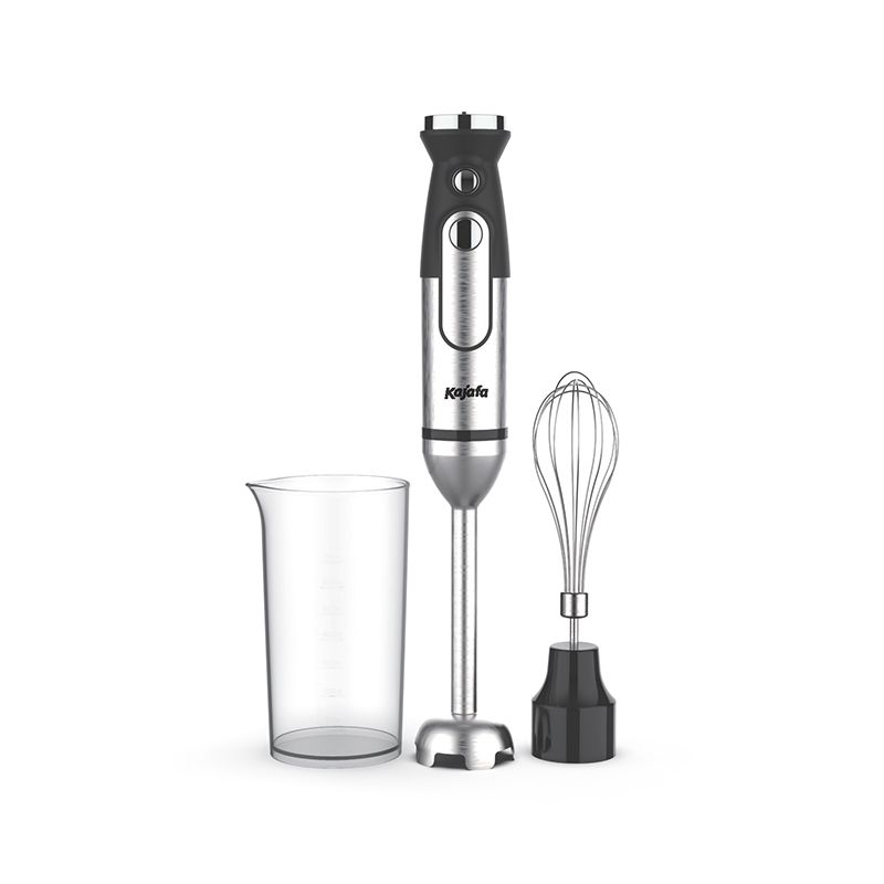 HB835BC staafmixer, 3-in-1 staafmixerset, 1000 W ergonomische staafmixer, roestvrijstalen blender met turboknop en 2 messen, 600 ml beker, eiergarde, vaatwasmachinebestendig, BPA-vrij, zwart