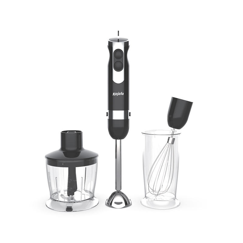 HB816BCE multifunctionele staafmixer, handmatige onderdompeling elektrische blender, met hakkom, melkopschuimer, garde, 600 ml beker handblender