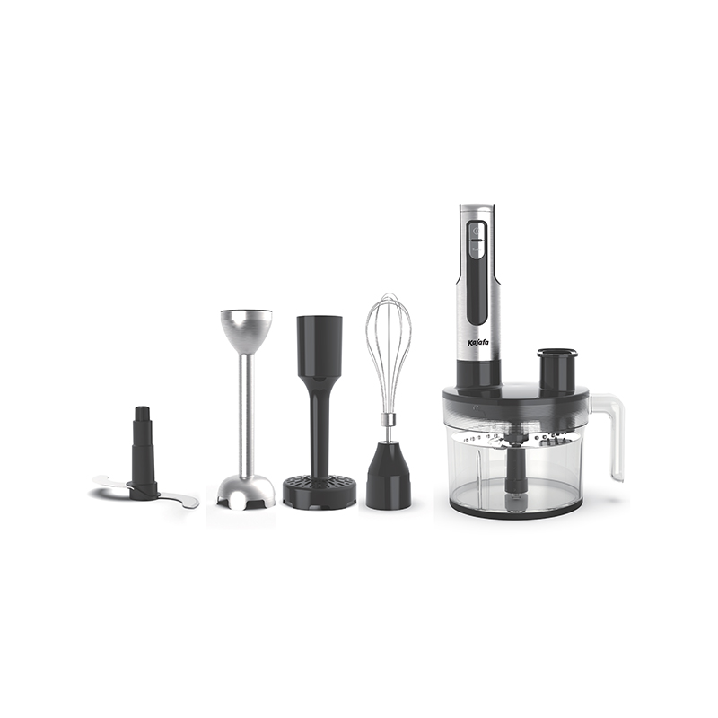 HB855BCEF RVS Multifunctionele Quick 1000W Staafmixer set, met Keukenmachine, Chopper, Snijmachine, Shreder Garde, Beker, Stamper