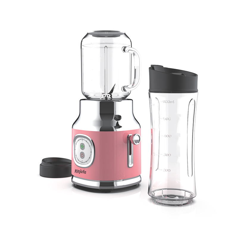 BL389B-P4 Smoothieblender met scherpe messen, persoonlijke mini-blender voor shakes en smoothies, blender voor keuken met mixen, BPA-vrije reisbeker & 600ml Mason Cup