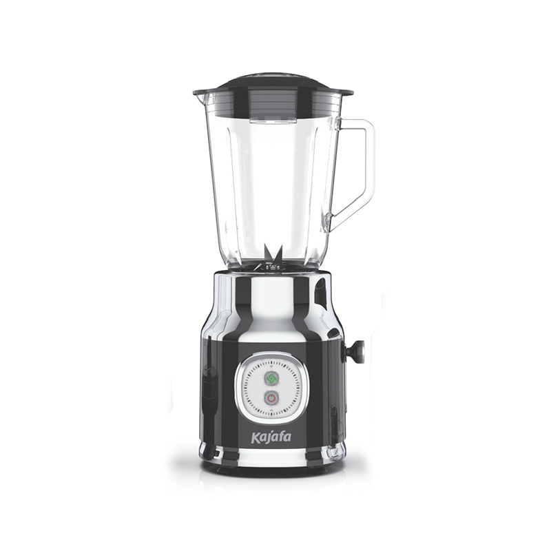 BL389B-G in retrostijl met glazen mengbeker van 1000 ml en roestvrijstalen mes, aanrechtblender, krachtige persoonlijke blender