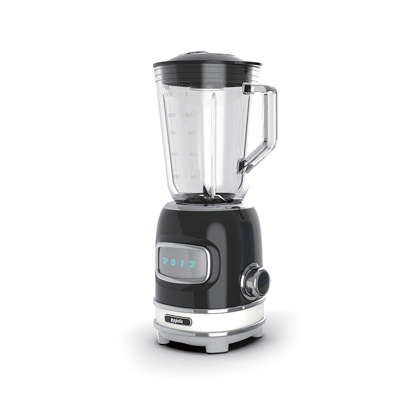 BL459B-G Retro-stijl 2 snelheden met pulscontrole, met 1000 ml glazen mengbeker en roestvrijstalen mes, aanrechtblender, krachtige persoonlijke blender