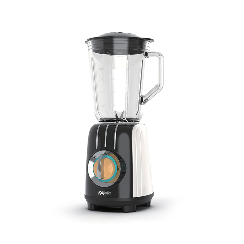 BL485B-G Retrostijl 2 snelheden met pulscontrole, met 1000 ml glazen mengbeker en roestvrijstalen mes, aanrechtblender, krachtige persoonlijke blender