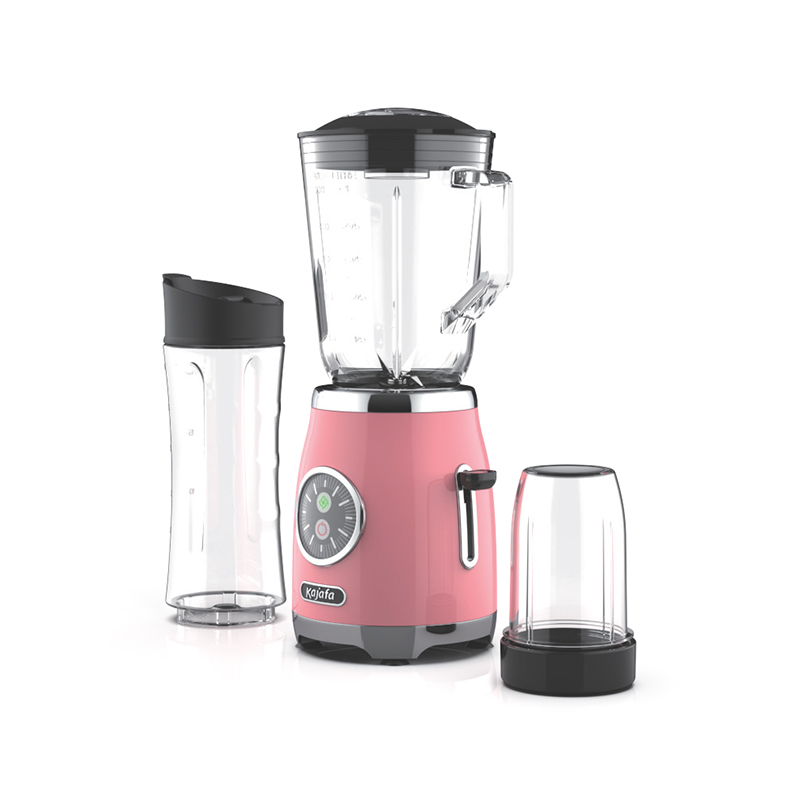 BL399AB-G 1Ltr tafelblender met molen, pulsstand, automatische reinigingsfunctie, apart maalmolenhulpstuk - glazen kan - plastic reisfles