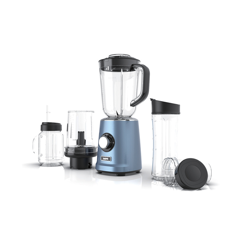 BL565ABE-P Blender mixer, multifunctionele 1.0L High Speed ​​Smoothie Maker en Ice Crusher, met 600ML Draagbare Mini Blender en Keukenmachine voor Juicer