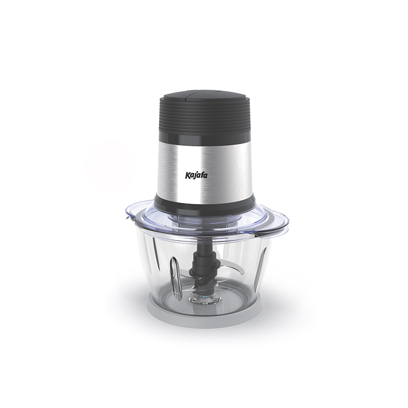 FP125G Mini Food Processor Chopper - Krachtige 400 W Blender voor fruit en groenten, babyvoeding, puree, pasta's en voedselbereiding, dikke glazen kom, bediening met één druk op de knop